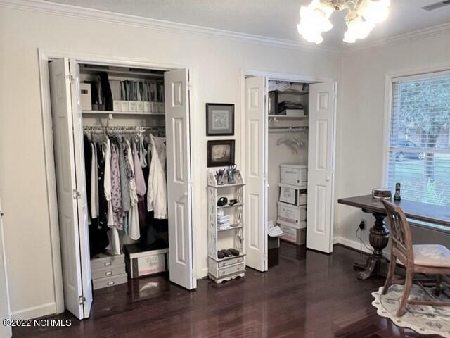1985 Quail Ridge Road, Unit L Greenville, NC 27858 - Photo 39 of 43 Master bedroom double closets - interior