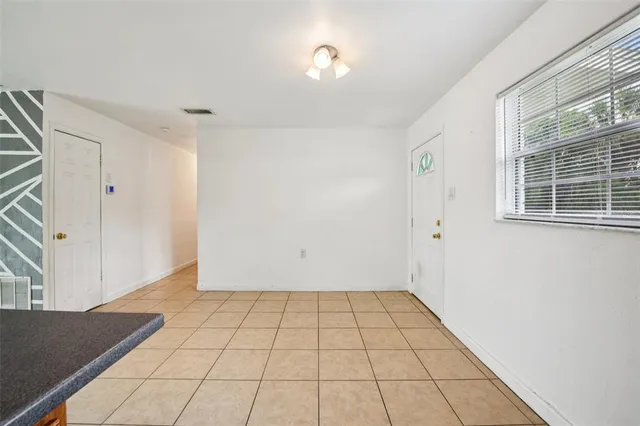 a view of an empty room