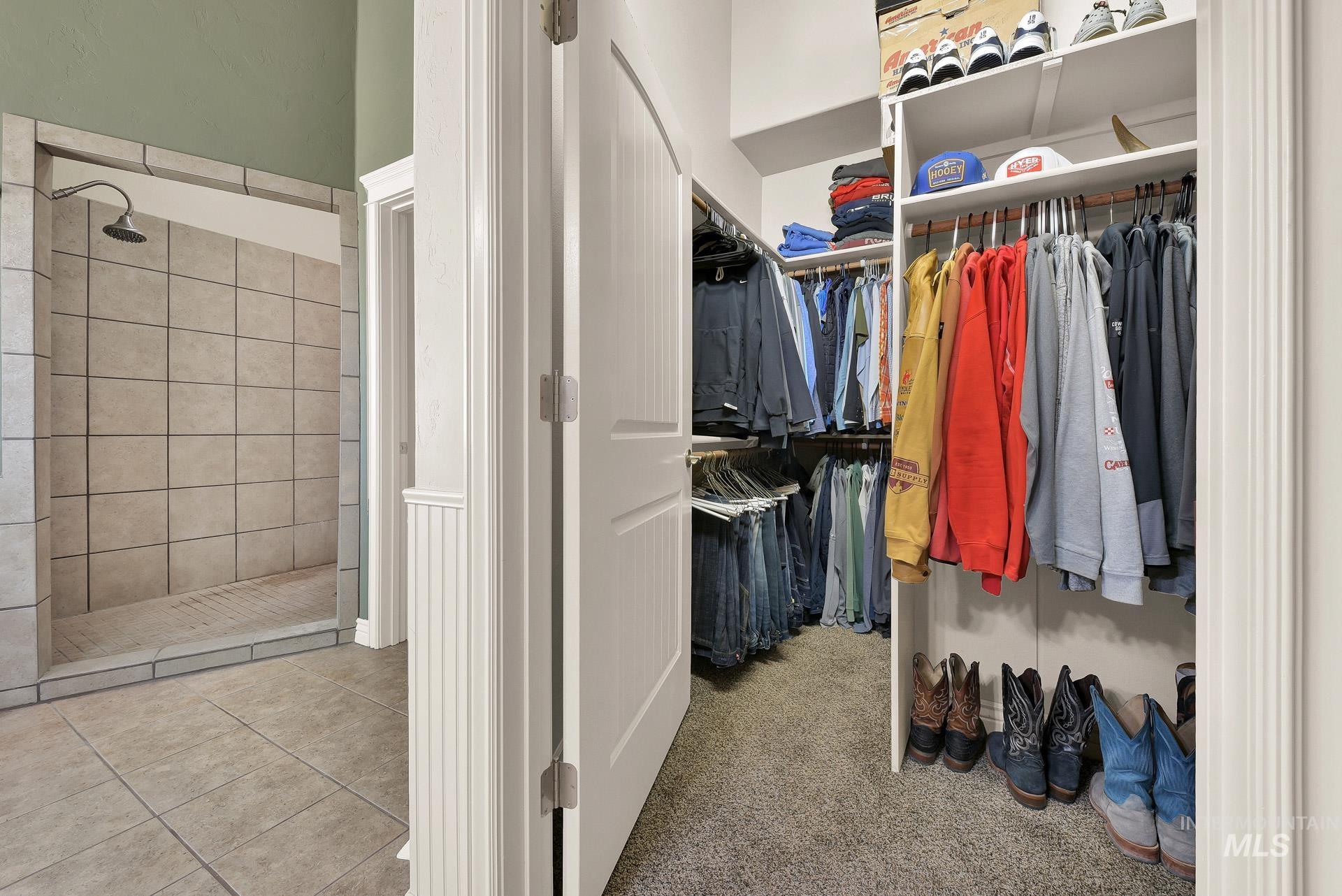 27114 Lower Pleasant Ridge Road Wilder, ID 83676 - Photo 40 of 50 Spacious closet with carpet and tile patterned flooring