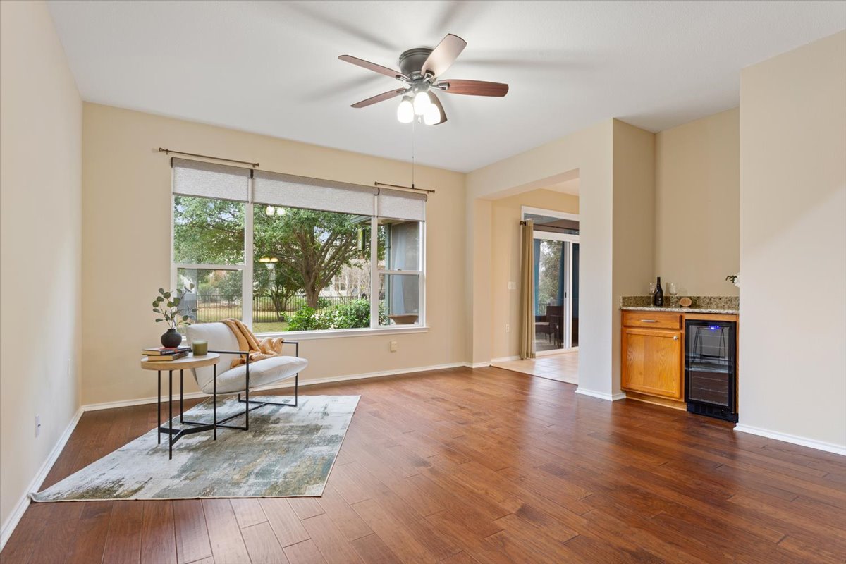246 Red Poppy Trail Georgetown, TX 78633 - Photo 10 of 32 a living room with furniture and a large window