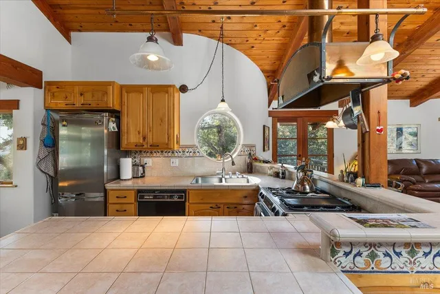 a large swimming pool with outdoor seating