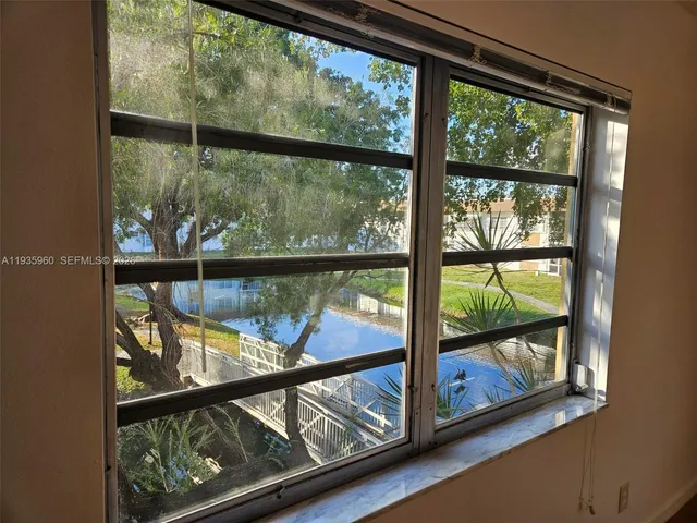a view of a street from a window