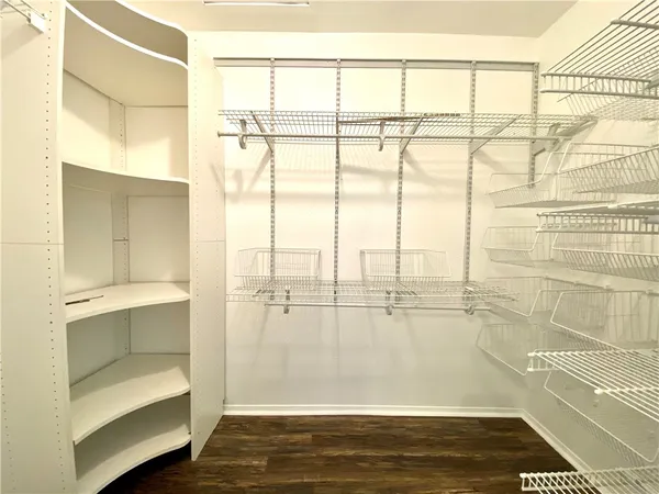 a view of a walk in closet