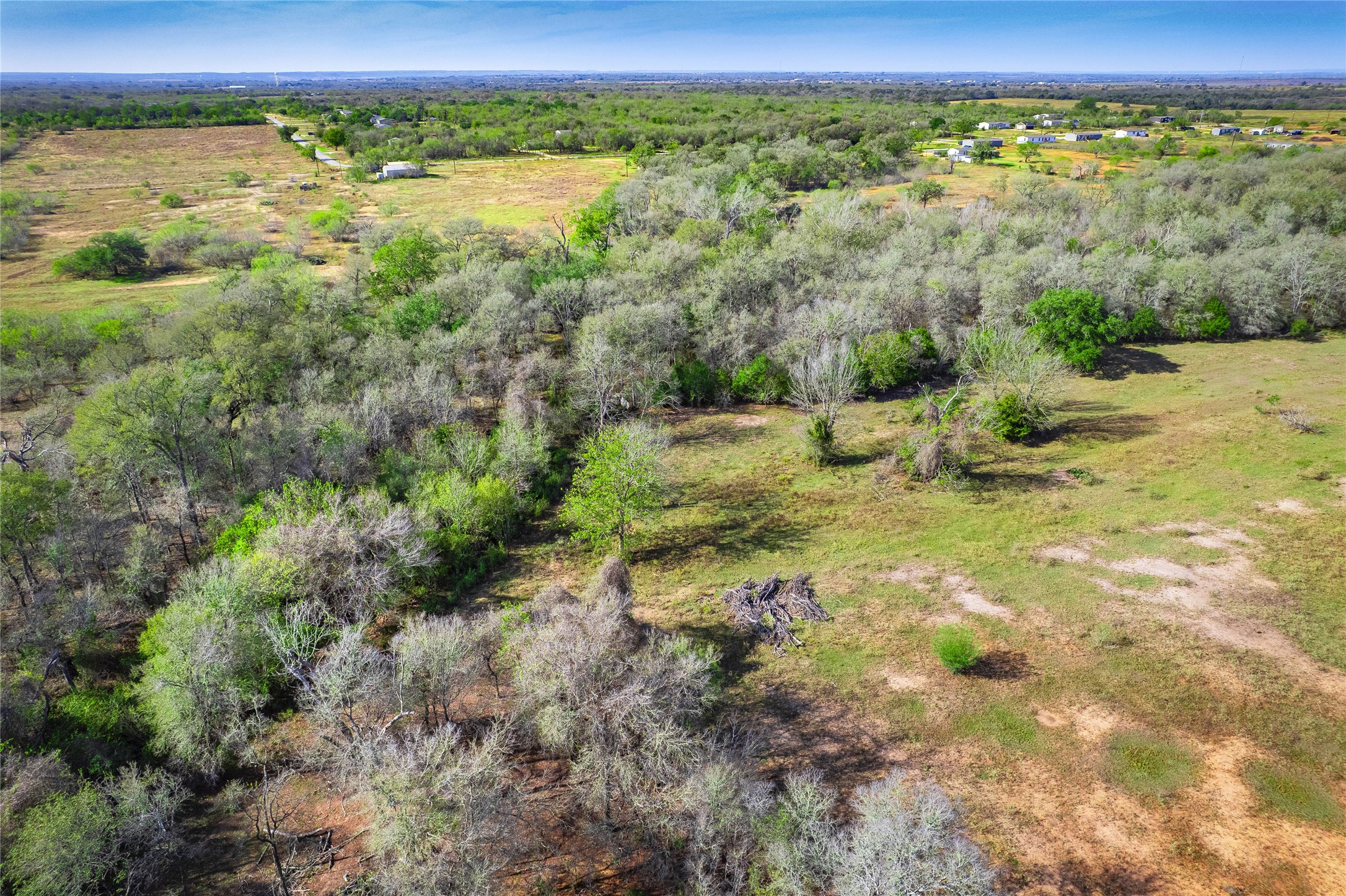 1180 Bugtussle Lane Luling, TX 78648 - Photo 11 of 21 a view of a forest with an outdoor space and seating area
