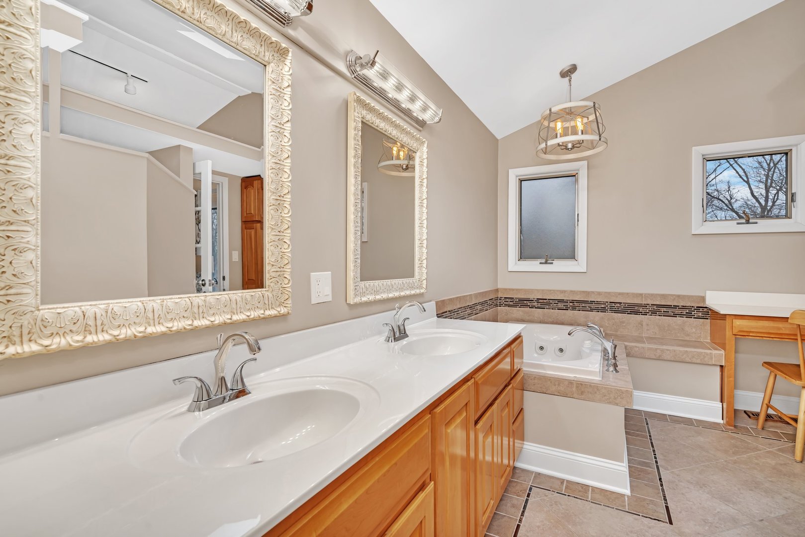 11600 North Brightway Road Mokena, IL 60448 - Photo 31 of 62 a bathroom with a sink and a mirror
