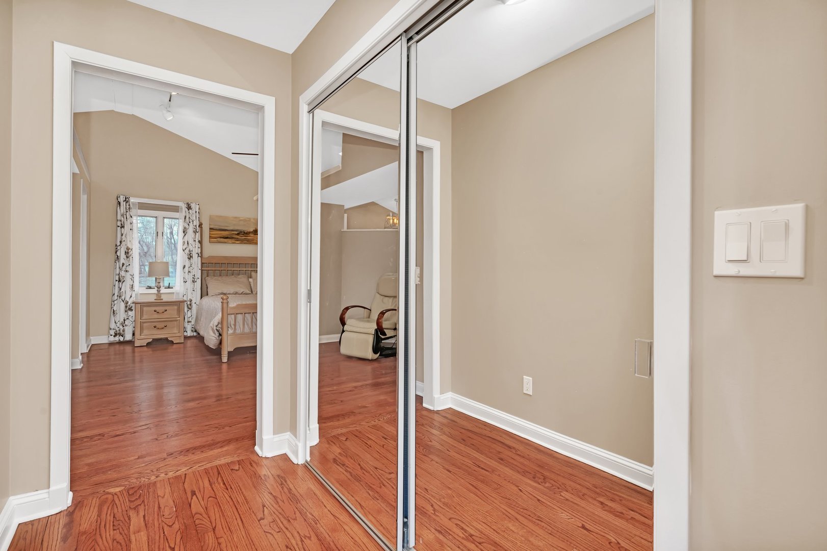 11600 North Brightway Road Mokena, IL 60448 - Photo 33 of 62 a view of a room with wooden floor fireplace and living room