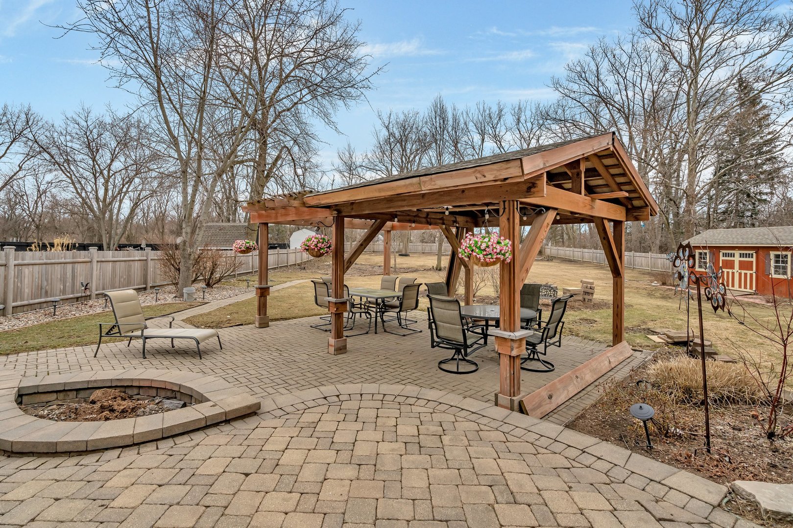 11600 North Brightway Road Mokena, IL 60448 - Photo 51 of 62 a view of a patio with a table and chairs