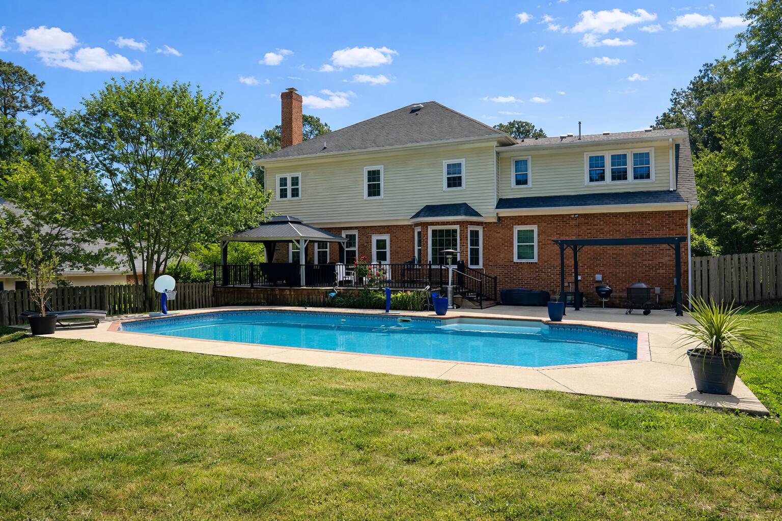 4503 Ridgepine Drive Evans, GA 30809 - Photo 29 of 34 Back yard with pool and deck