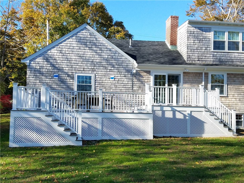 1312 Wapping Road Middletown, RI 02842 - Photo 36 of 42 Rear View/New Deck
