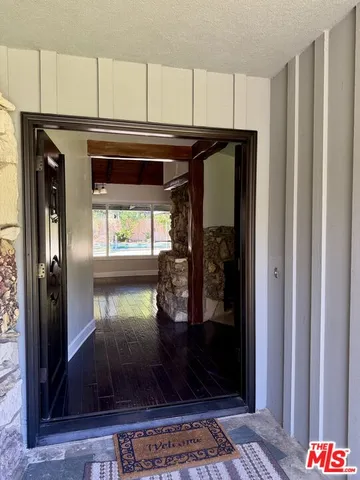 a view of a refrigerator in the kitchen