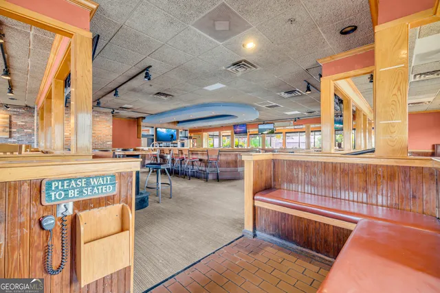 a sign that is on the side of a building