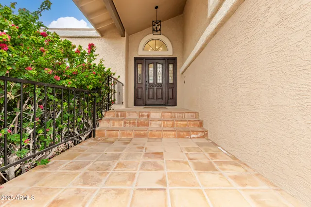 a view of a entryway door