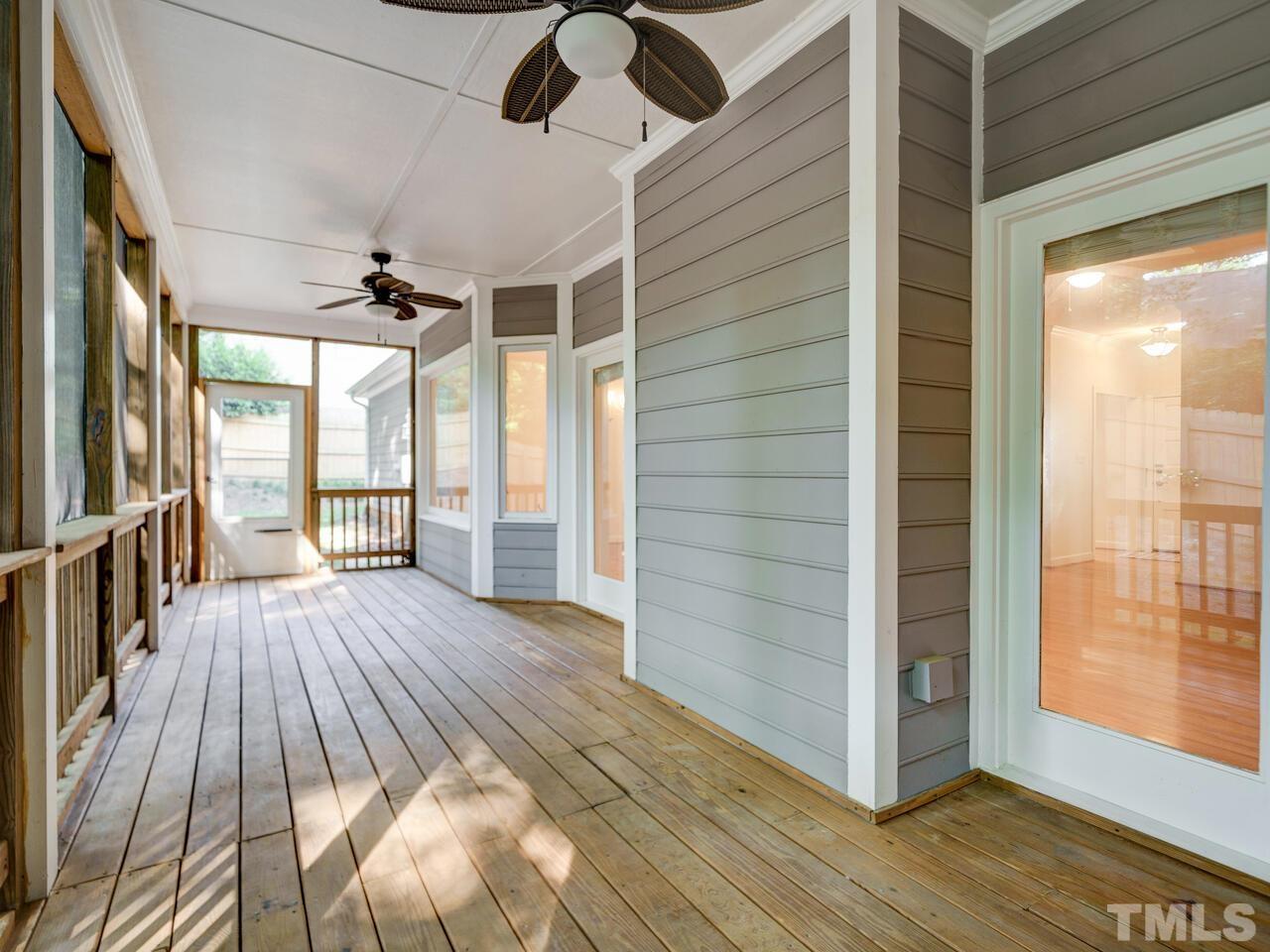 4121 Starboard Court Raleigh, NC 27613 - Photo 39 of 45 a view of a balcony with wooden floor