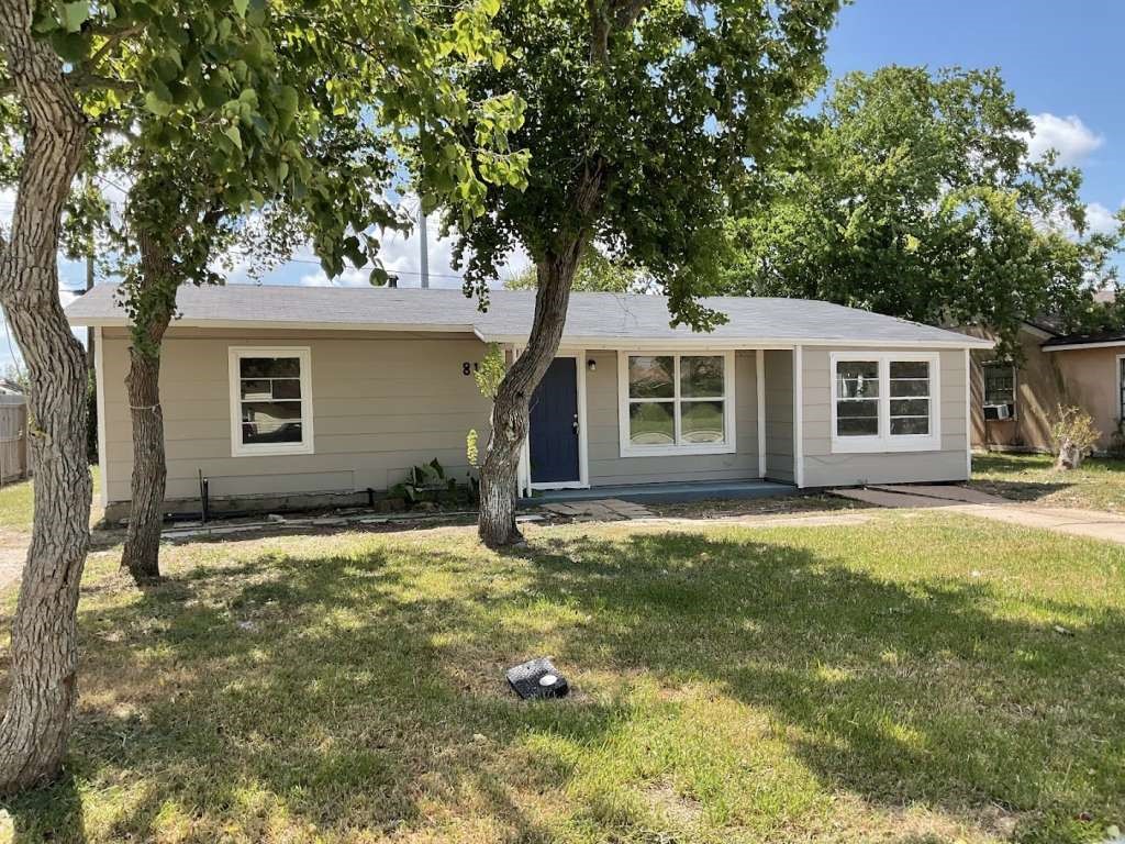 a backyard of a house