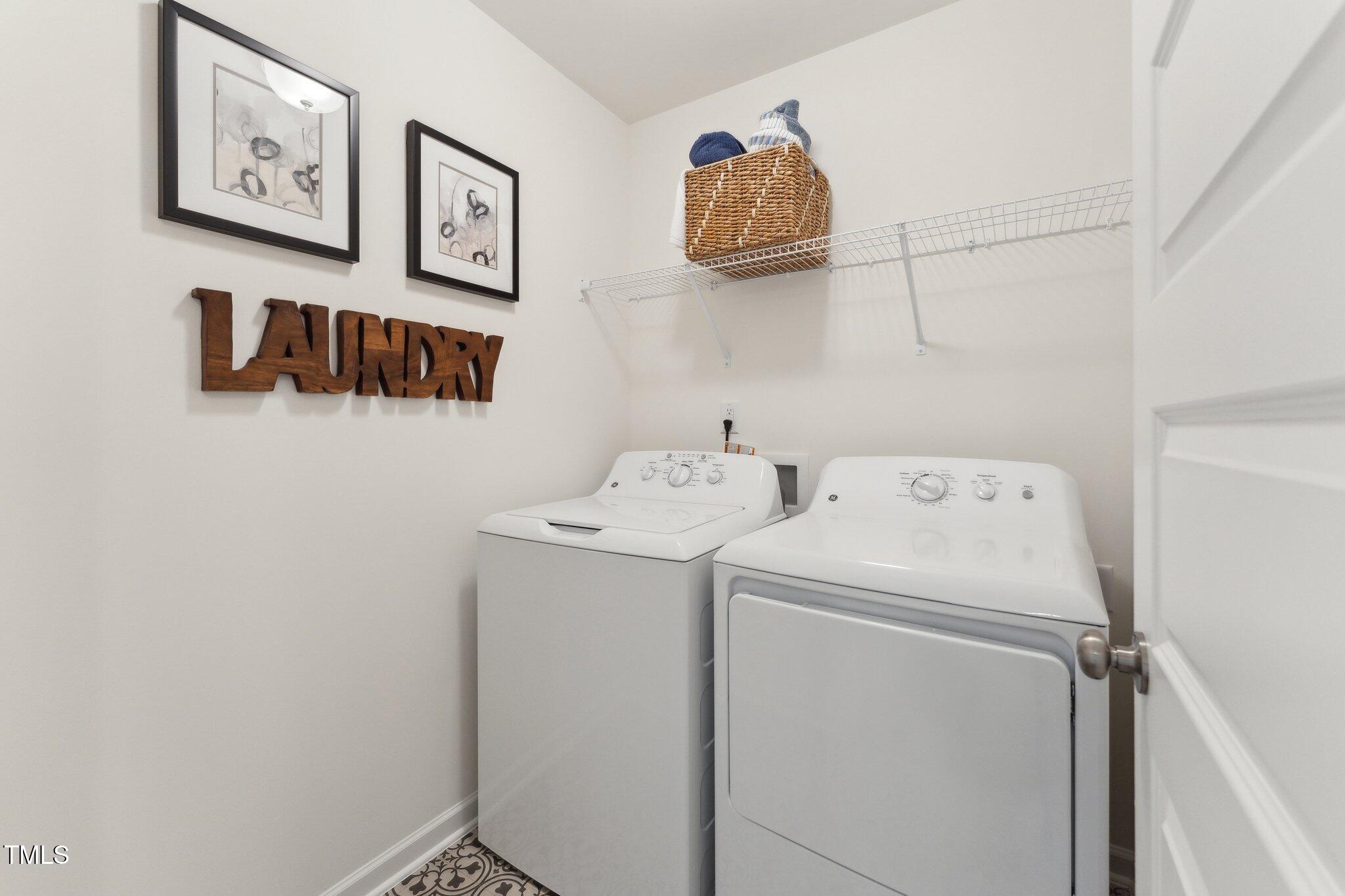 27 Cribbs Lane Middlesex, NC 27557 - Photo 17 of 41 a utility room with dryer and washer