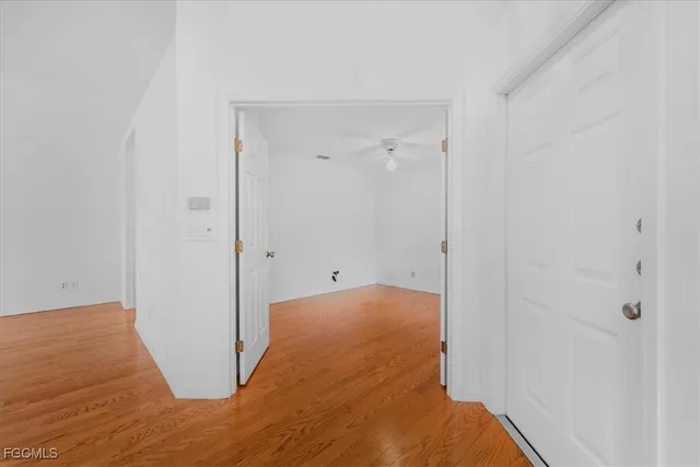 a view of a room with closet