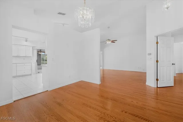 a view of an empty room