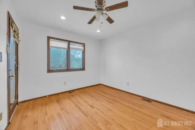 a view of a balcony with an outdoor space