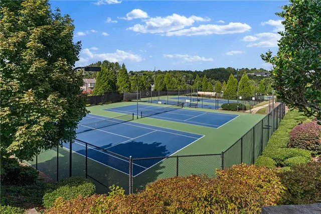a view of a tennis court