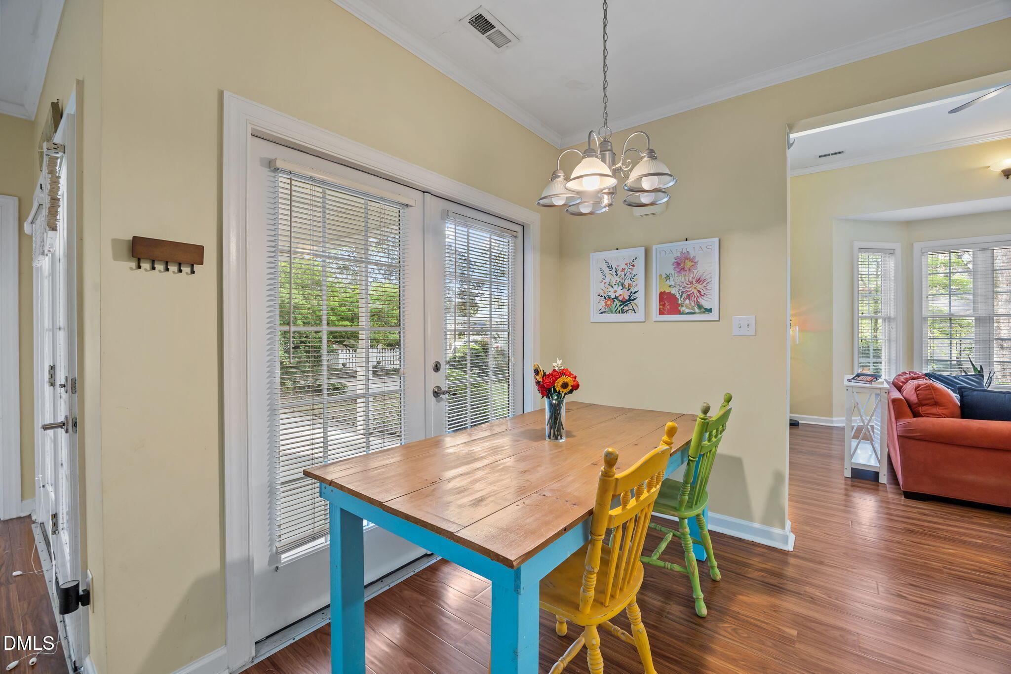 554 South Main Street Wake Forest, NC 27587 - Photo 66 of 78 a view of a dining room with furniture window and wooden floor