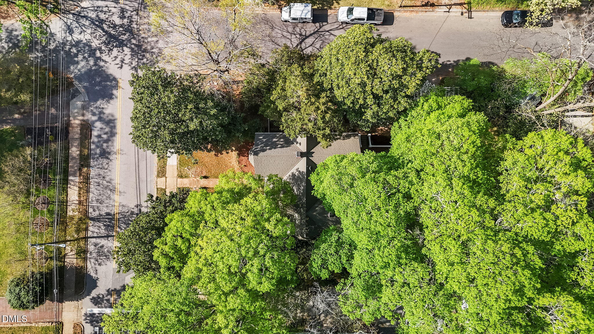 554 South Main Street Wake Forest, NC 27587 - Photo 77 of 78 an aerial view of residential house with outdoor space and trees all around