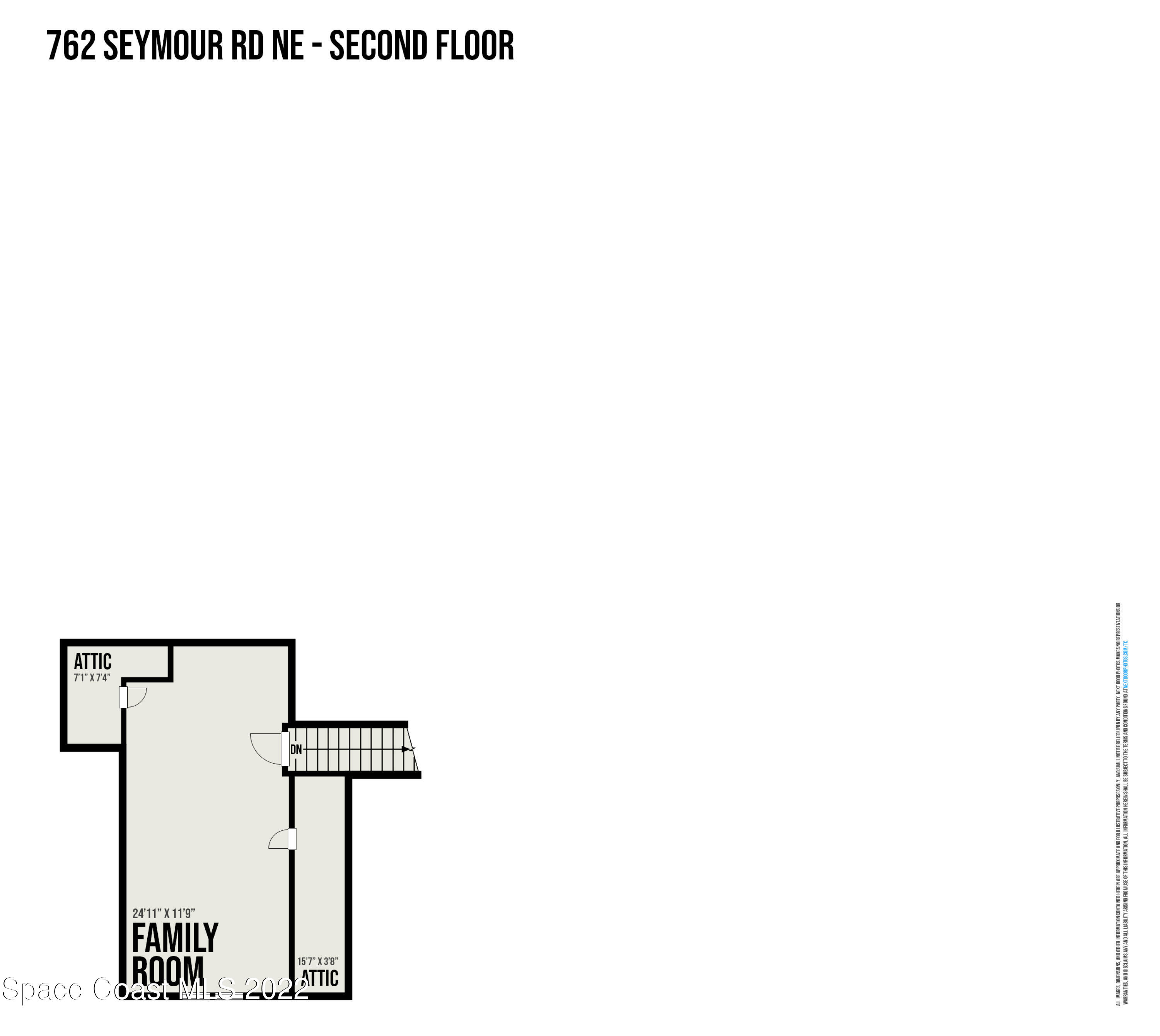 762 Seymour Road Northeast Palm Bay, FL 32905 - Photo 29 of 29 a picture of floor plan