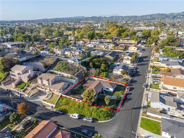 an aerial view of a city