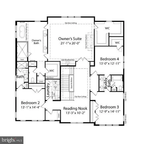 a view of a livingroom with wooden floor and a bathroom
