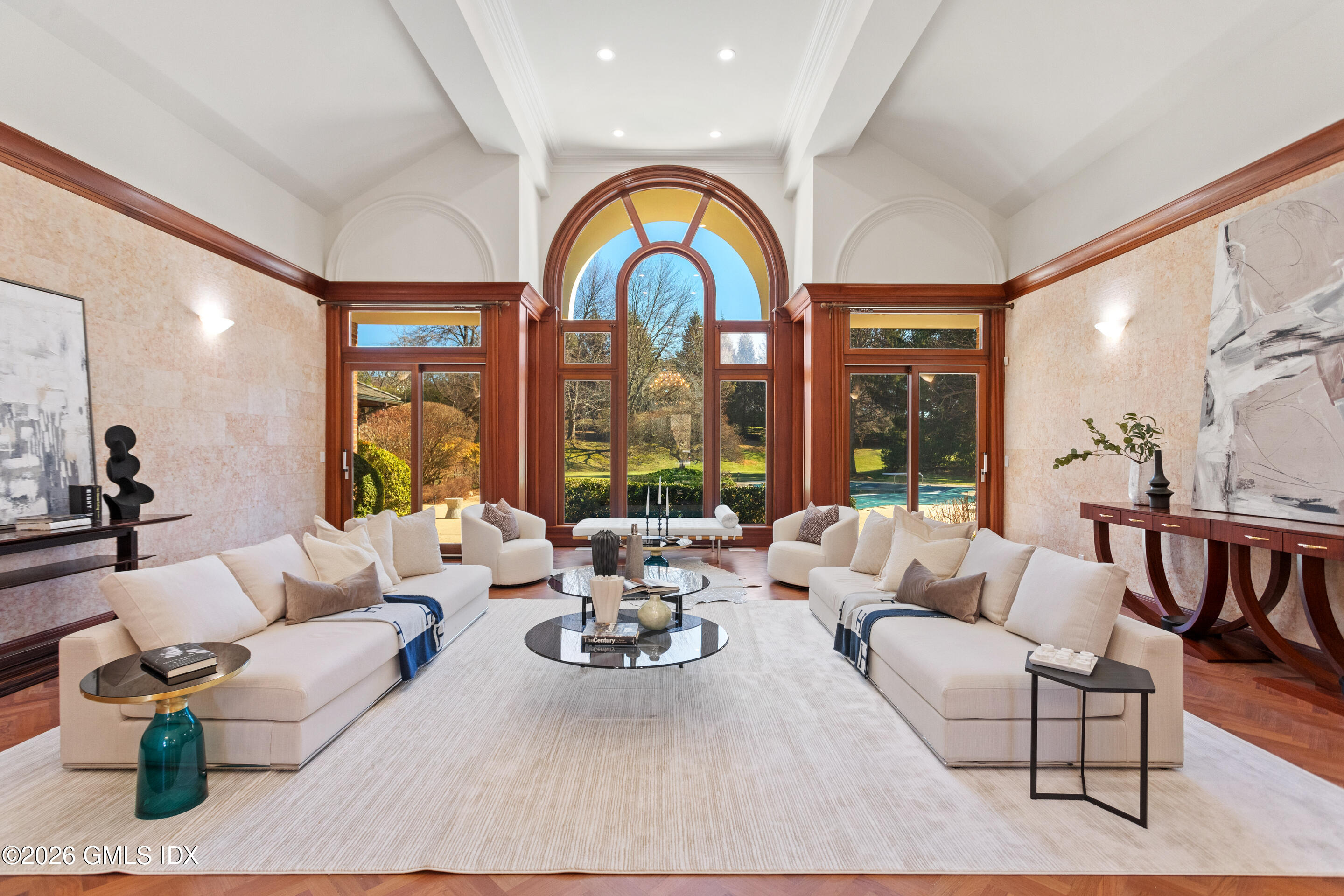 386 North Street Greenwich, CT 06830 - Photo 4 of 31 a living room with furniture and a large window