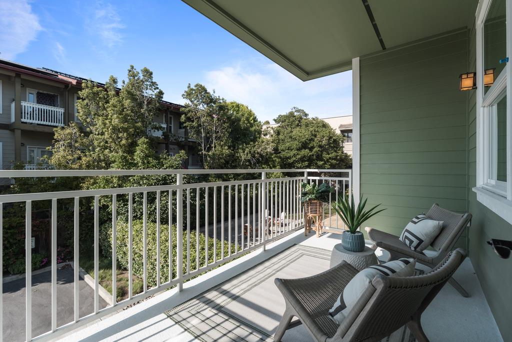 708 Frederick Street, Unit 204 Santa Cruz, CA 95062 - Photo 12 of 34 a view of a balcony with chairs