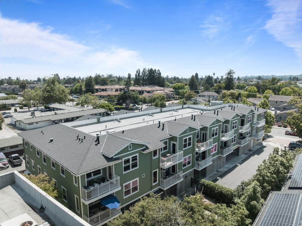 708 Frederick Street, Unit 204 Santa Cruz, CA 95062 - Photo 33 of 34 an aerial view of residential houses with outdoor space and trees