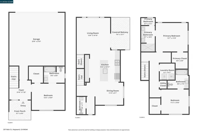 $880,000 | 257 Bolt Court, Hayward, CA 94544