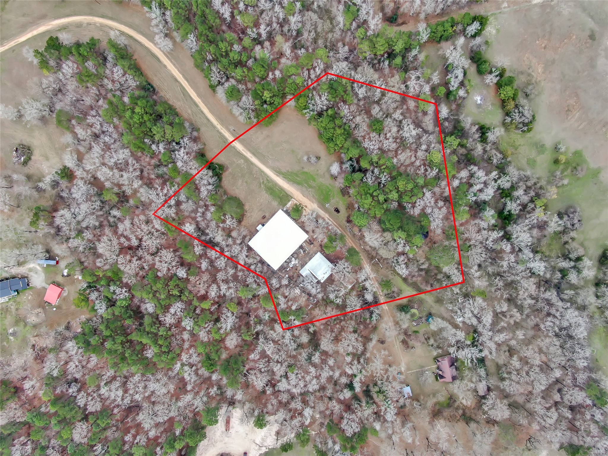 480 Bowling Road Point Blank, TX 77364 - Photo 3 of 23 a backyard of a house with lots of green space