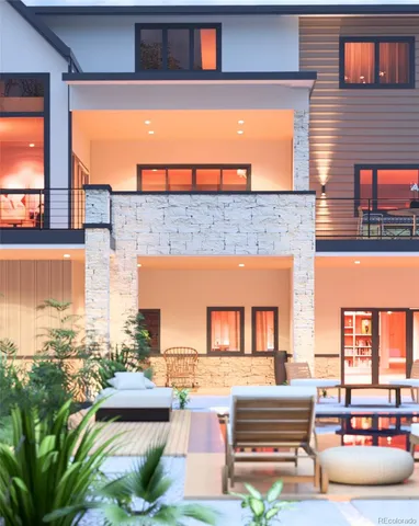 a view of a living room and kitchen area