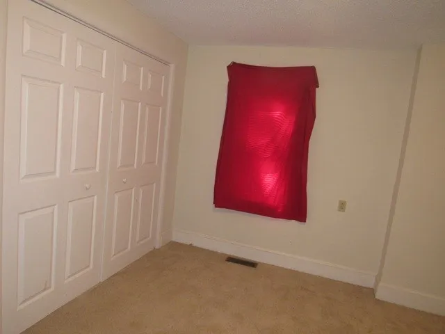 a view of a red door