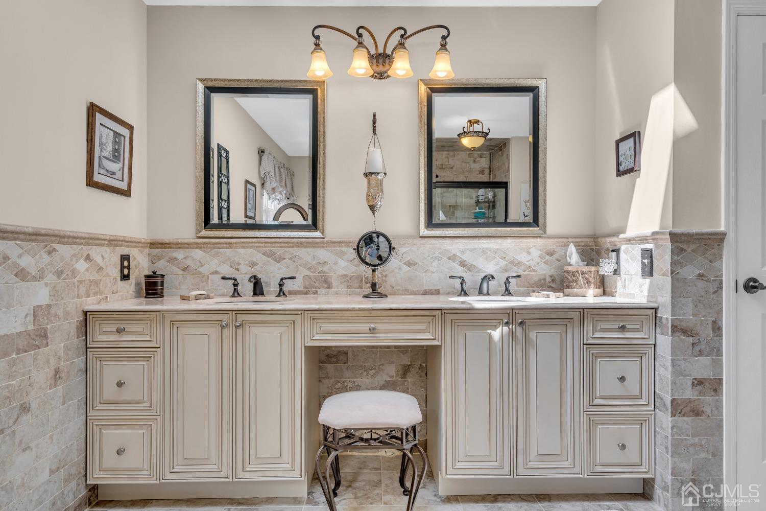 58 Stratton Road Old Bridge, NJ 07747 - Photo 27 of 44 a bathroom with a sink and a mirror