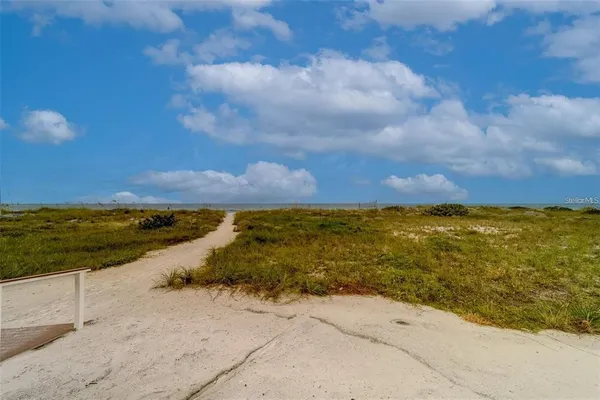 a view of an ocean and beach