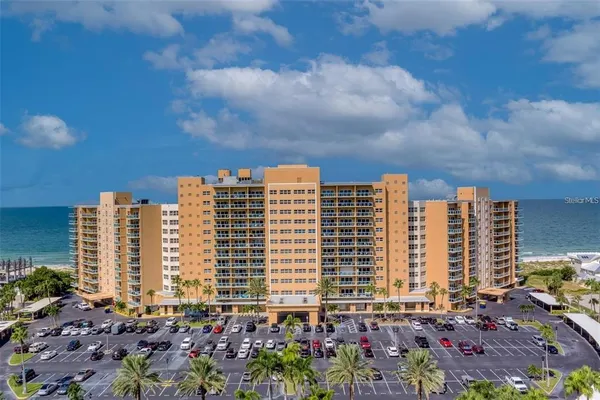 a view of a city with tall buildings