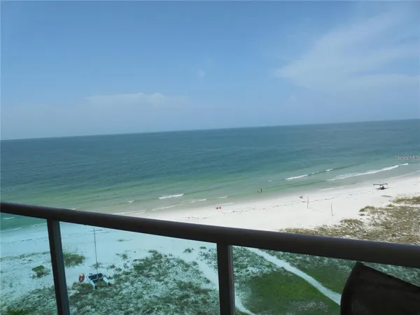 a view of an ocean from a balcony