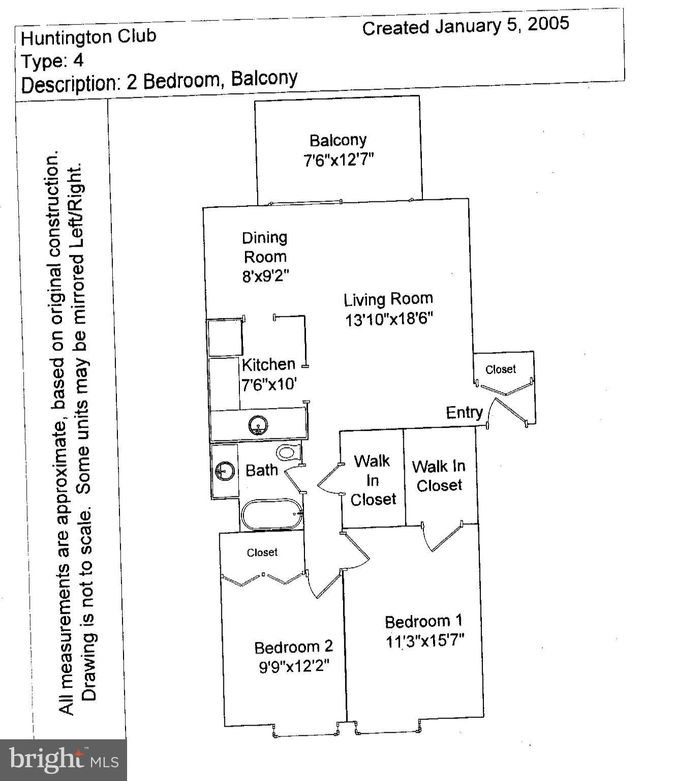 2612 Fort Farnsworth Road, Unit 265 Alexandria, VA 22303 - Photo 30 of 30 Floor Plan
