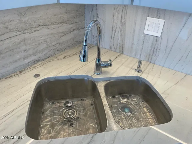 a view of a city from a balcony