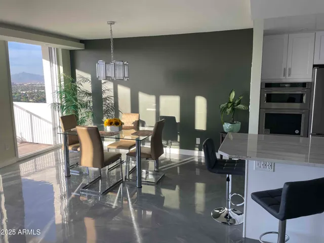 a view of city and ocean