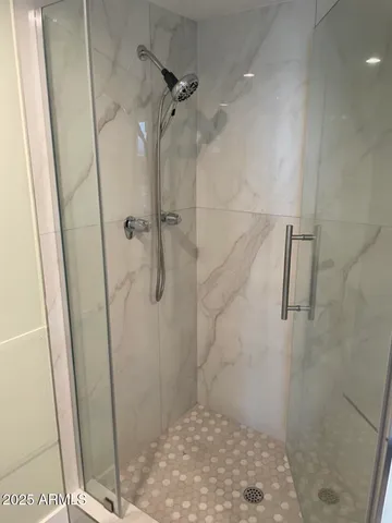 a view of a building with a street