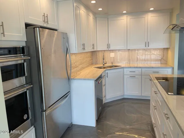 a close view of a stove in the kitchen