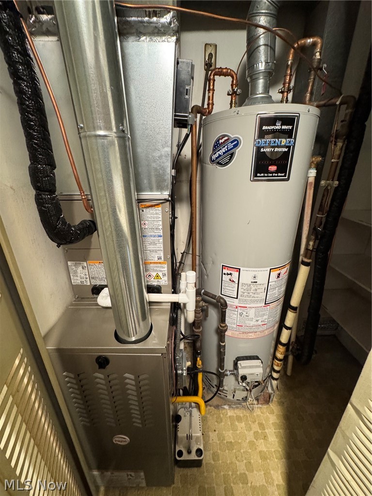 7294 Fox Mill Road, Unit 19D Mentor, OH 44060 - Photo 27 of 27 Utility area featuring a newer water heater and gas furnace