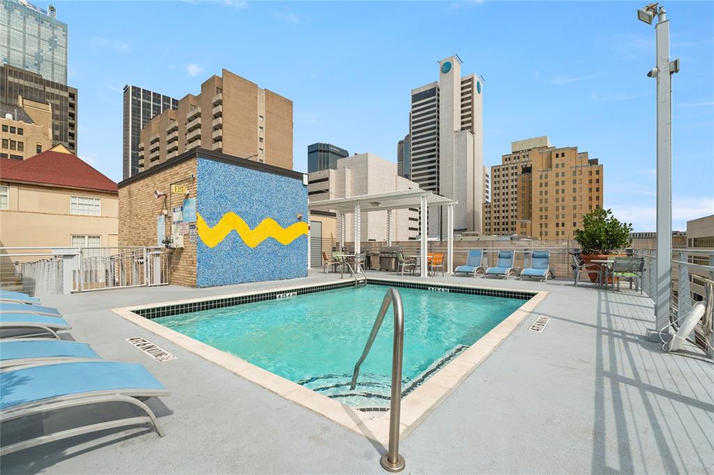 1122 Jackson Street, Unit 811 Dallas, TX 75202 - Photo 20 of 28 swimming pool view with a outdoor space