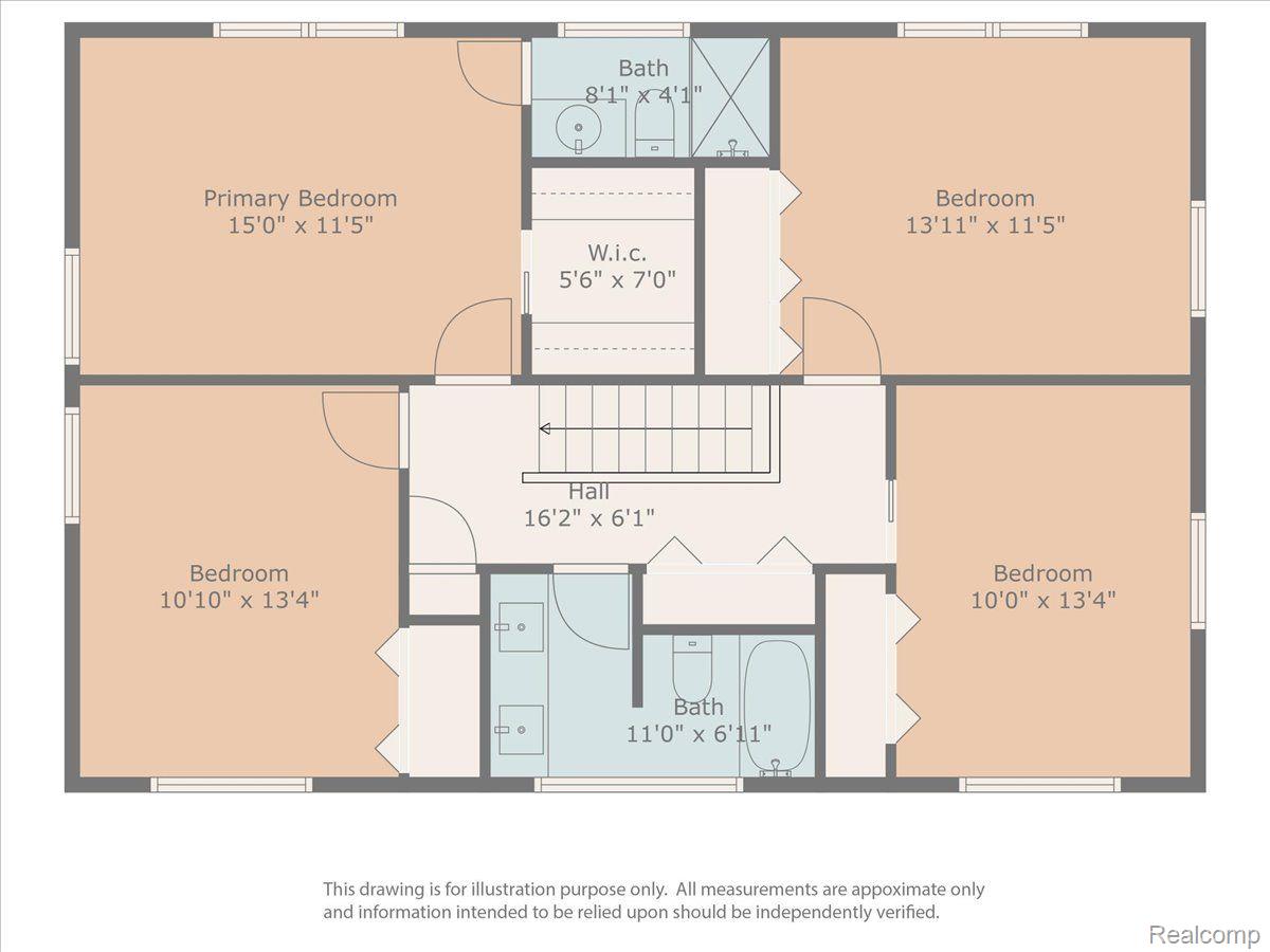 20940 Thorofare Road Grosse Ile, MI 48138 - Photo 54 of 56 Floor Plan ~ Second Floor