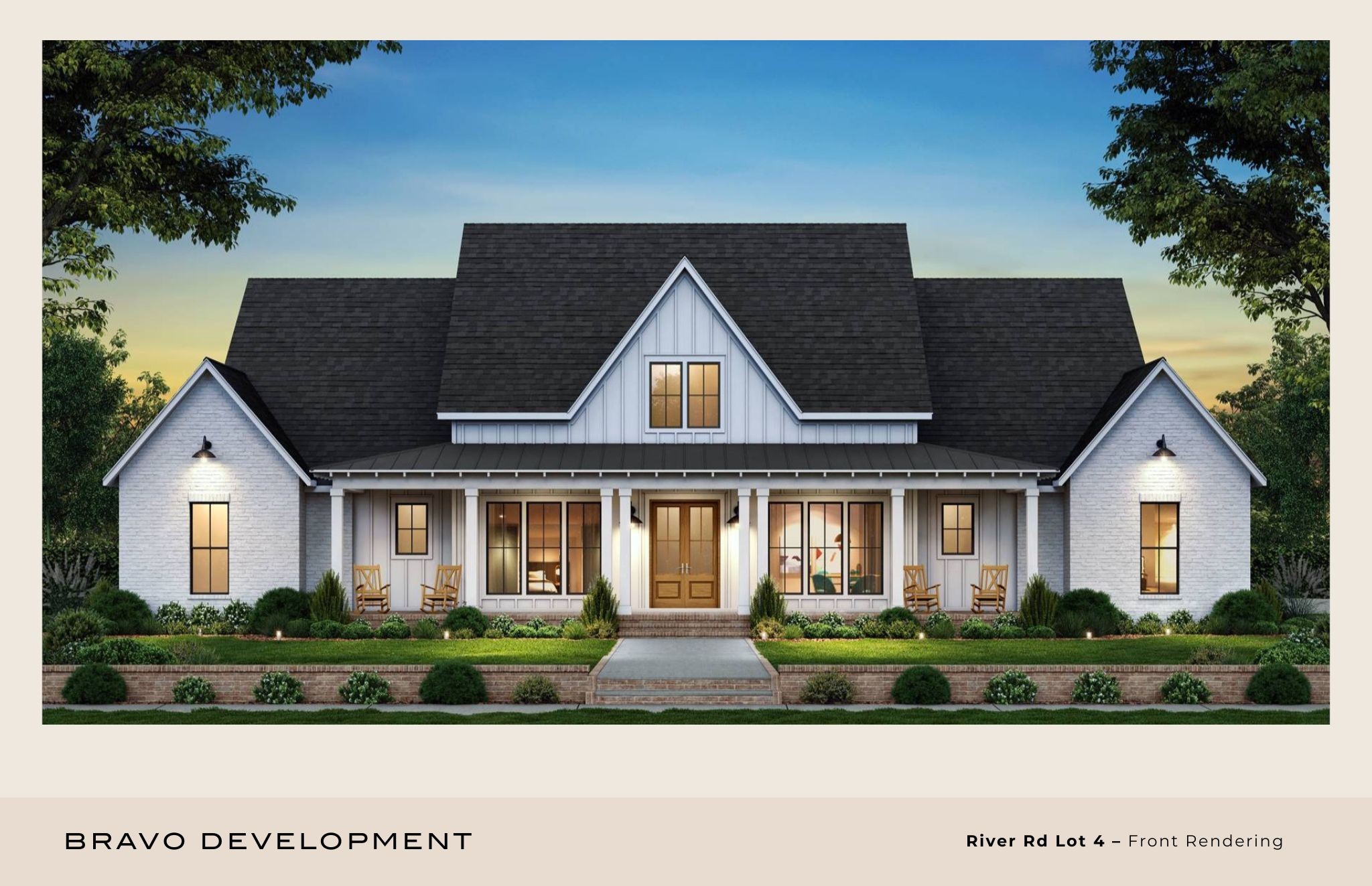 front view of house with a yard