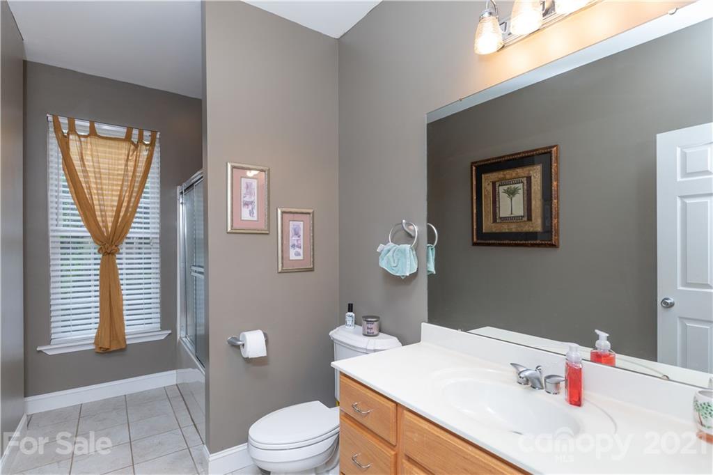 196 Cedar Grove Road York, SC 29745 - Photo 19 of 45 a bathroom with a sink vanity granite toilet and a mirror