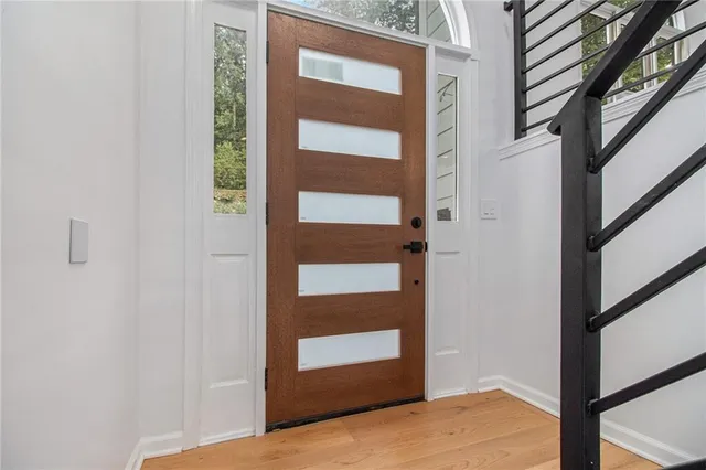 a view of front door